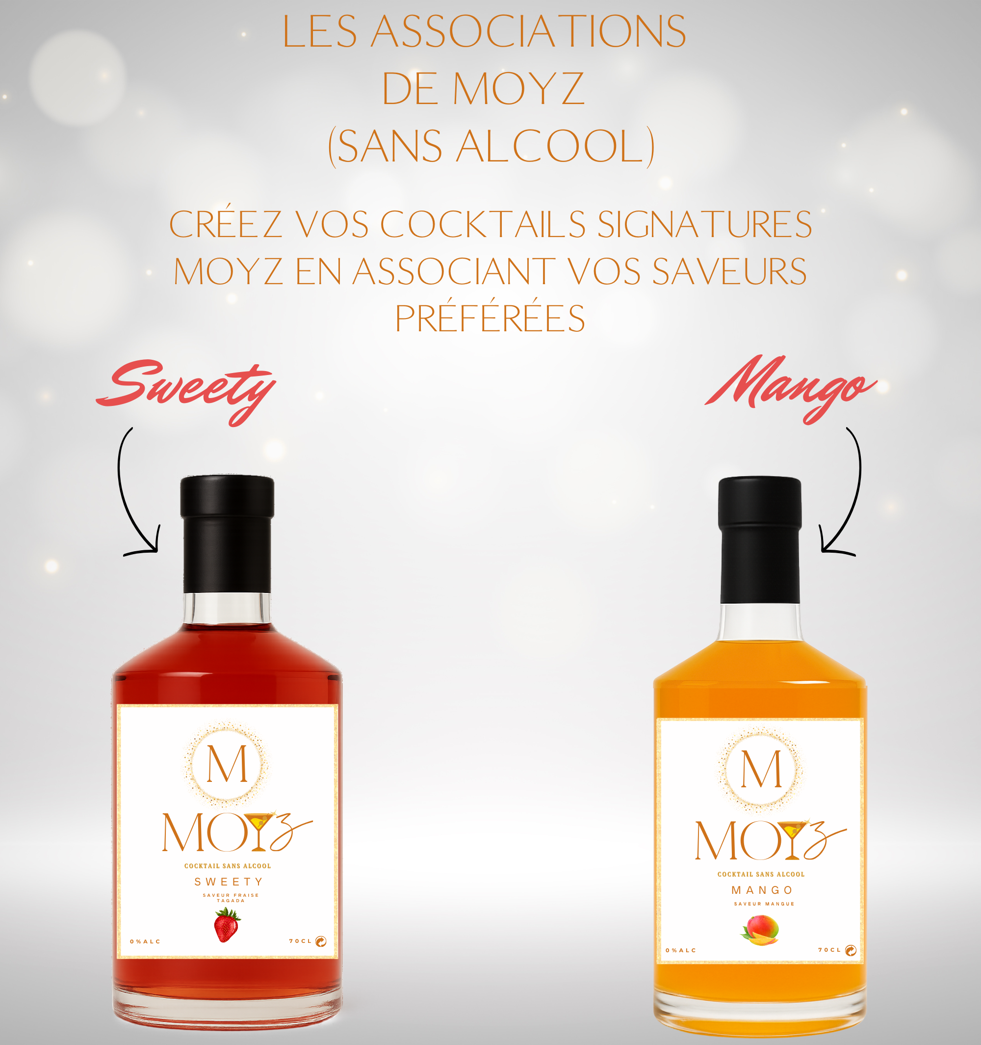 Mix & Match by MOYZ - SWEETY & MANGO // Cocktail de Fraise Tagada et Cocktail de Mangue SANS ALCOOL